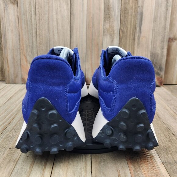 Mens New Balance 327 Size 11.5 Victory Blue White Suede Athletic Sneakers Shoes - Picture 4 of 9